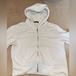 Brandy Melville Cropped Hooded Jacket